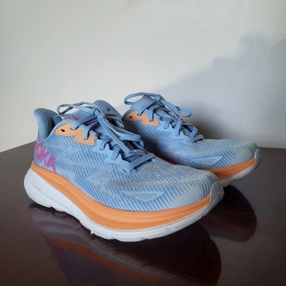 Hoka One One Shoes - Hoka One One Blue and Orange Women's Sneakers